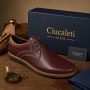 Oferta Marimea 42 Pantofi barbati casual din piele naturala Bordeaux - LGKR30GRENA